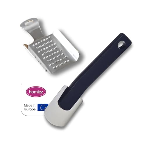 Gingi Reibe & Gingerpeeler Set – Mini Ingwerreibe und Ingwerschäler, Edelstahl, Perfekt für Ingwer Tee, Kurkuma & als Knoblauchreibe, Praktische Küchenhelfer für Feines Reiben und Schnelles Schälen Gingi Reibe & Gingerpeeler Set – Mini Ingwerreibe und Ingwerschäler, Edelstahl, Perfekt für Ingwer Tee, Kurkuma & als Knoblauchreibe, Praktische Küchenhelfer für Feines Reiben und Schnelles Schälen von homiez