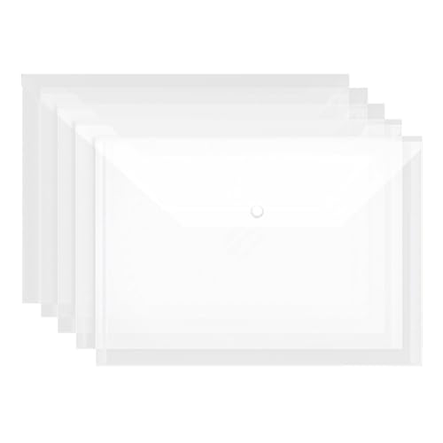 12 Stück A4 transparente Druckknopf-Aktentasche Dokumententaschen A4 Transparent Druckknopf A4 Dokumentenmappe für Dokument Organisieren 12 Stück A4 transparente Druckknopf-Aktentasche Dokumententaschen A4 Transparent Druckknopf A4 Dokumentenmappe für Dokument Organisieren von hongmo