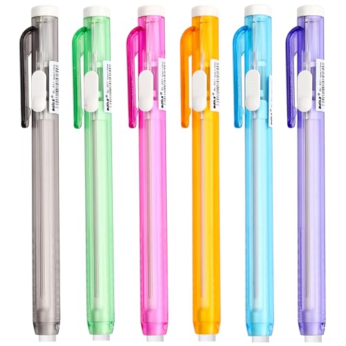 Radiergummi Set, 6 Stück Radiergummi Stift Lustig Radierstifte Radiergummis Radiergummistift Eraser Radierer Radierstift Schulsachen von hongmo