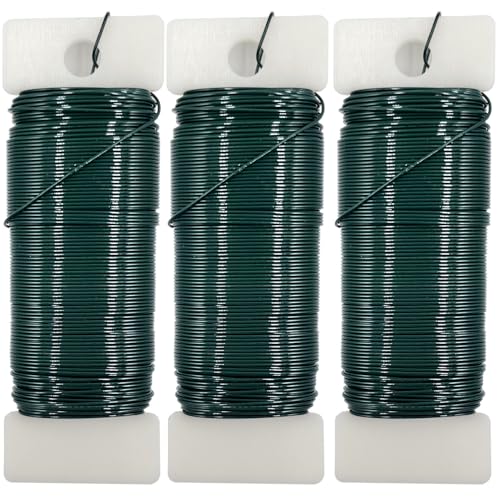 Blumendraht, Metall, Grün, 22 Gauge, 105 m, für Weihnachtskränze, Baumdekoration, Blumenarrangement, Basteldraht, Blumendraht, Gartendraht, Blumenstrauß-Zubehör, Schmuckdrähte zum Selbermachen Blumendraht, Metall, Grün, 22 Gauge, 105 m, für Weihnachtskränze, Baumdekoration, Blumenarrangement, Basteldraht, Blumendraht, Gartendraht, Blumenstrauß-Zubehör, Schmuckdrähte zum Selbermachen von honigo