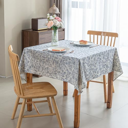 honitty Quadratische Tischdecke, 140 x 140 cm, wiederverwendbare Tischdecke mit Blumenmuster, knitterfrei, geeignet für Innen- und Außenbereich, Restaurant, Party, Buffet, Picknick-Dekoration honitty Quadratische Tischdecke, 140 x 140 cm, wiederverwendbare Tischdecke mit Blumenmuster, knitterfrei, geeignet für Innen- und Außenbereich, Restaurant, Party, Buffet, Picknick-Dekoration von honitty