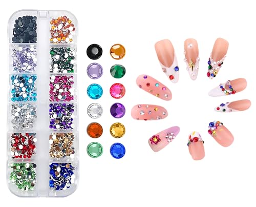 3D-Nagelkunst-Strasssteine, 3 mm, Harz-Nageldiamanten, 12 Farben, flache Rückseite, Nagelkristall-Edelsteine für DIY, Kleidung, Schuhe, Taschen, Dekoration, Maniküre 3D-Nagelkunst-Strasssteine, 3 mm, Harz-Nageldiamanten, 12 Farben, flache Rückseite, Nagelkristall-Edelsteine für DIY, Kleidung, Schuhe, Taschen, Dekoration, Maniküre von honselia