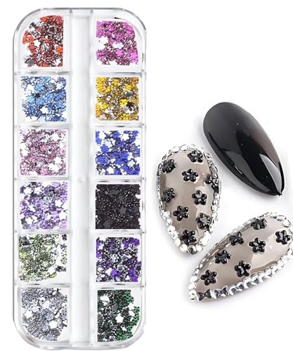 3D-Nagelkunst-Strasssteine, 3 mm, Harz-Nageldiamanten, 12 Farben, flache Rückseite, Nagelkristall-Edelsteine für DIY, Kleidung, Schuhe, Taschen, Dekoration, Maniküre 3D-Nagelkunst-Strasssteine, 3 mm, Harz-Nageldiamanten, 12 Farben, flache Rückseite, Nagelkristall-Edelsteine für DIY, Kleidung, Schuhe, Taschen, Dekoration, Maniküre von honselia