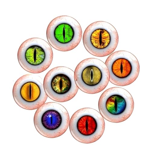 honselia 10 Paar Glasaugen für Puppenherstellung, 10 mm Tieraugen-Cabochons, Bastelpuppen-Requisiten für DIY-Schmuckherstellung honselia 10 Paar Glasaugen für Puppenherstellung, 10 mm Tieraugen-Cabochons, Bastelpuppen-Requisiten für DIY-Schmuckherstellung von honselia