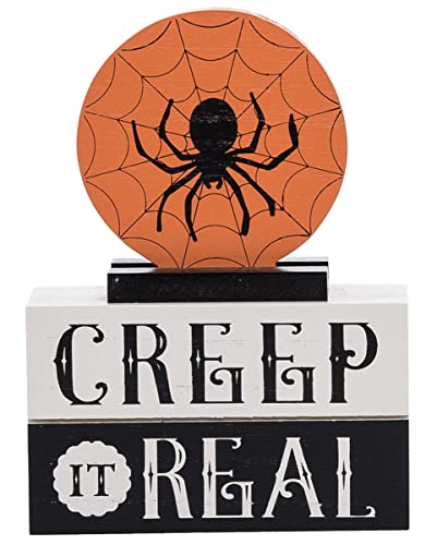 horror-shop Creep it Real Tischschild als Halloween Dekoration von Horror-Shop