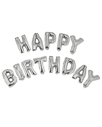 horror-shop Silberglänzendes ; Happy Birthday; Folienballon Set 14 TLG. horror-shop Silberglänzendes ; Happy Birthday; Folienballon Set 14 TLG. von Horror-Shop