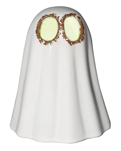 Horror-Shop Weißer Keramik Geist mit beleuchteten Augen 15cm als kinderfreundliche Halloween Deko Horror-Shop Weißer Keramik Geist mit beleuchteten Augen 15cm als kinderfreundliche Halloween Deko von Horror-Shop