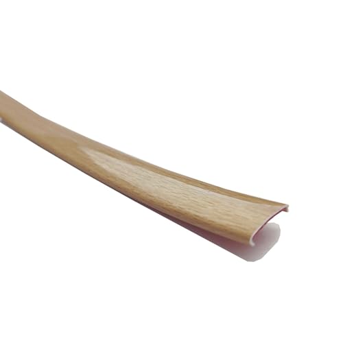 5m Kantenumleimer Selbstklebend Kantenschutz Umleimer Furnierklebeband Kein Aufbügeln, U-Form TPE Möbelkantenband, selbstsichernde Furnier-Randschiene(Yellow wood grain,10mm) von hothuimin