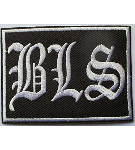 Hotrodspirit – Patch der BLS Black Label Society schwarz und weiß 10 x 7 m Hard Rock Roll Aufnäher zum Aufbügeln. von hotrodspirit