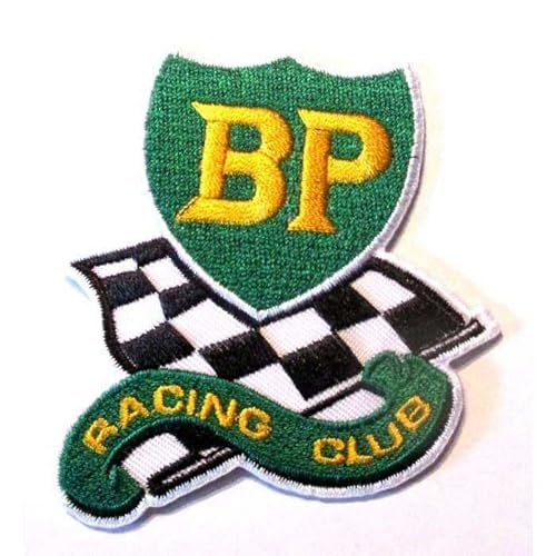 hotrodspirit - Patch BP Racing Club 7,5 x 6,5 cm zum Aufbügeln, für Garage / Jacke hotrodspirit - Patch BP Racing Club 7,5 x 6,5 cm zum Aufbügeln, für Garage / Jacke von hotrodspirit