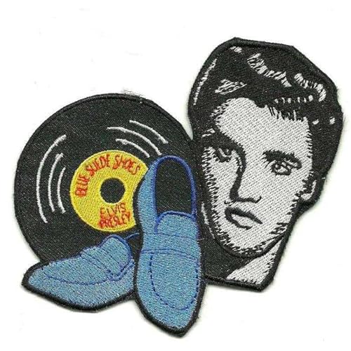 hotrodspirit – Patch Elvis Presley Blue Suede Shoes Ecusson-Rock Roll King von hotrodspirit