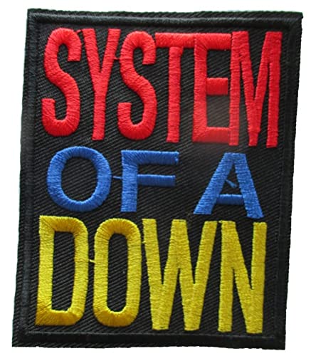 hotrodspirit - Patch System of a Down 8 x 6,5 cm Aufnäher zum Aufbügeln für Jacken von hotrodspirit