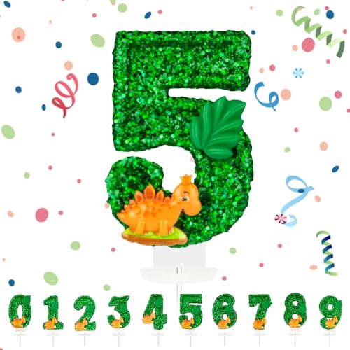 Geburtstagskerzen Zahlen, Dinosaurier Geburtstag Kerzen 5, Zahlenförmige Kerze, 3D Tortendeko, kuchen Dekoration für Geburtstag Party, Hochzeiten, Firmenfeiern, Jubiläen, Birthday Candle Nummer Geburtstagskerzen Zahlen, Dinosaurier Geburtstag Kerzen 5, Zahlenförmige Kerze, 3D Tortendeko, kuchen Dekoration für Geburtstag Party, Hochzeiten, Firmenfeiern, Jubiläen, Birthday Candle Nummer von hpnparty