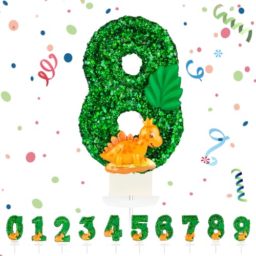 Geburtstagskerzen Zahlen, Dinosaurier Geburtstag Kerzen 8, Zahlenförmige Kerze, 3D Tortendeko, kuchen Dekoration für Geburtstag Party, Hochzeiten, Firmenfeiern, Jubiläen, Birthday Candle Nummer Geburtstagskerzen Zahlen, Dinosaurier Geburtstag Kerzen 8, Zahlenförmige Kerze, 3D Tortendeko, kuchen Dekoration für Geburtstag Party, Hochzeiten, Firmenfeiern, Jubiläen, Birthday Candle Nummer von hpnparty