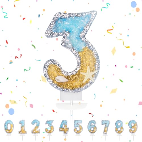 Geburtstagskerzen Zahlen, Meerjungfrau Geburtstag Kerzen 3, Zahlenförmige Kerze, 3D Tortendeko, kuchen Dekoration für Geburtstag Party, Hochzeiten, Firmenfeiern, Jubiläen, Birthday Candle Nummer Geburtstagskerzen Zahlen, Meerjungfrau Geburtstag Kerzen 3, Zahlenförmige Kerze, 3D Tortendeko, kuchen Dekoration für Geburtstag Party, Hochzeiten, Firmenfeiern, Jubiläen, Birthday Candle Nummer von hpnparty