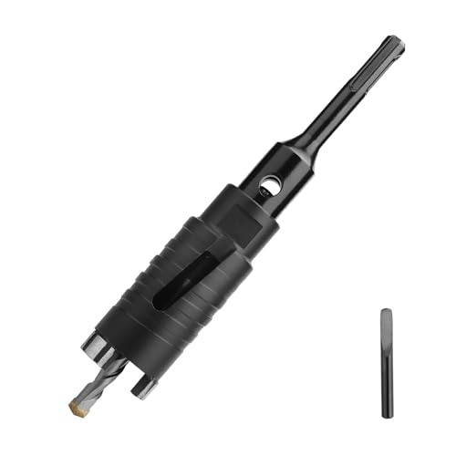 Bohrkrone 42mm mit M16-Aufnahme,SDS Plus Adapter 110mm für Mauerwerk, Kalksandstein,Ziegel,Stein,Put von hsawbit