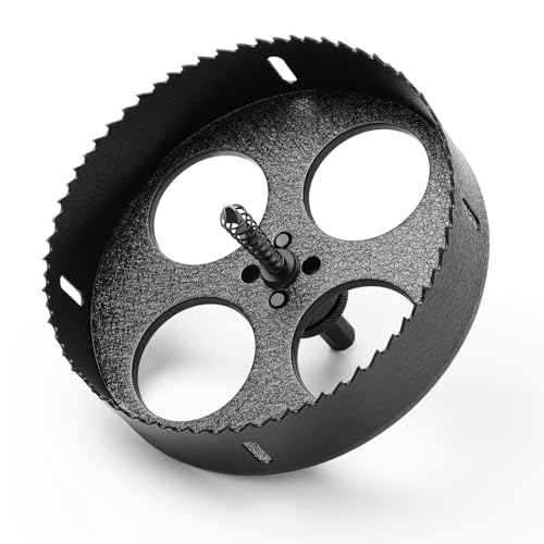 HSAWBIT HSS Bimetall-Lochsäge, 170 mm, M42 Schnellschnitt-Lochschneider, 45 mm Schnitttiefe mit SDS-Plus-Schaft, für Edelstahl, Baublech, Holz, Kunststoff, verschiedene Materialien HSAWBIT HSS Bimetall-Lochsäge, 170 mm, M42 Schnellschnitt-Lochschneider, 45 mm Schnitttiefe mit SDS-Plus-Schaft, für Edelstahl, Baublech, Holz, Kunststoff, verschiedene Materialien von hsawbit