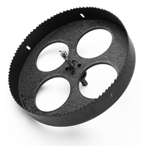 HSAWBIT HSS Bimetall-Lochsäge, 215 mm, M42 Schnellschnitt-Lochschneider, 45 mm Schnitttiefe mit SDS-Plus-Schaft, für Edelstahl, Baublech, Holz, Kunststoff, verschiedene Materialien HSAWBIT HSS Bimetall-Lochsäge, 215 mm, M42 Schnellschnitt-Lochschneider, 45 mm Schnitttiefe mit SDS-Plus-Schaft, für Edelstahl, Baublech, Holz, Kunststoff, verschiedene Materialien von hsawbit