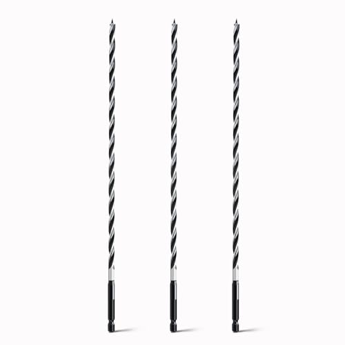 hsawbit Holzbohrer, 3 Stück x 6 mm x 300 mm, Schlangenbohrer, extra lange Bohrer, Holz, Kunststoff, Trockenbau, Holzbearbeitung, Lochbohrer hsawbit Holzbohrer, 3 Stück x 6 mm x 300 mm, Schlangenbohrer, extra lange Bohrer, Holz, Kunststoff, Trockenbau, Holzbearbeitung, Lochbohrer von hsawbit