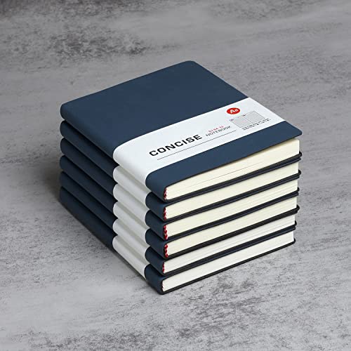 Notizbuch A6 liniertes Leder 6er Pack Hardcover Notizbücher mit Hochwertigem Dickem 100 gsm, Journal Notizbücher Klassisches Notizblock für Schreiben, Büro, Schule, Geschäft 10,5 * 14 cm, Blau Notizbuch A6 liniertes Leder 6er Pack Hardcover Notizbücher mit Hochwertigem Dickem 100 gsm, Journal Notizbücher Klassisches Notizblock für Schreiben, Büro, Schule, Geschäft 10,5 * 14 cm, Blau von huaao