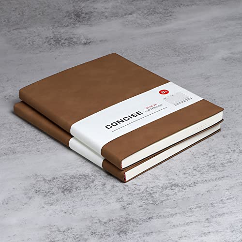 Notizbuch B5 liniertes Leder 2er Pack Hardcover Notizbücher mit Hochwertigem Dickem 100 gsm, Journal Notizbücher Klassisches Notizblock für Schreiben, Büro, Schule, Geschäft 17,5 * 25,2cm, Braun Notizbuch B5 liniertes Leder 2er Pack Hardcover Notizbücher mit Hochwertigem Dickem 100 gsm, Journal Notizbücher Klassisches Notizblock für Schreiben, Büro, Schule, Geschäft 17,5 * 25,2cm, Braun von huaao