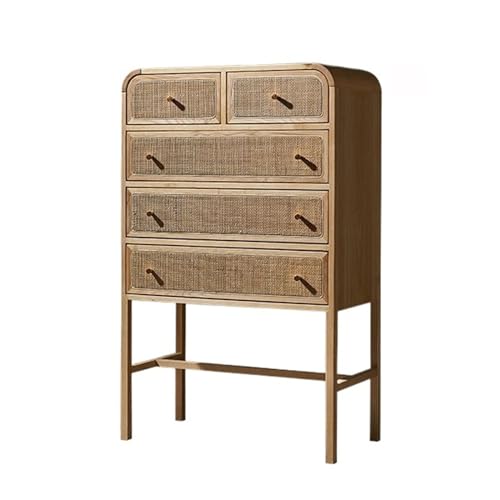 Kommode für Schlafzimmer- Japanische Kommode aus Rattan mit goldenen Griffen, hoher Eingangsschrank for das Wohnzimmer, Aufbewahrungsschrank aus Holz, Beistelltisch for Schrank, Wohnzimmer und Eingang Kommode für Schlafzimmer- Japanische Kommode aus Rattan mit goldenen Griffen, hoher Eingangsschrank for das Wohnzimmer, Aufbewahrungsschrank aus Holz, Beistelltisch for Schrank, Wohnzimmer und Eingang von huanglyc-232