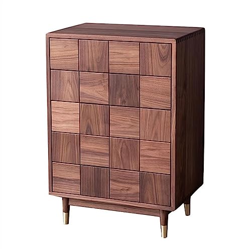 Kommode für Schlafzimmer- Kommode aus massivem Holz, schwarzes Walnussholz, Schlafzimmerkommode mit 5 Schubladen, modern, leicht, luxuriös, hohe Kommode, Wohnzimmer, Aufbewahrungsschrank, Schubladen K Kommode für Schlafzimmer- Kommode aus massivem Holz, schwarzes Walnussholz, Schlafzimmerkommode mit 5 Schubladen, modern, leicht, luxuriös, hohe Kommode, Wohnzimmer, Aufbewahrungsschrank, Schubladen K von huanglyc-232