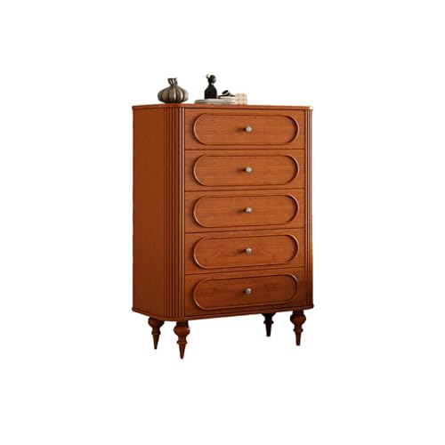Kommode für Schlafzimmer- Kommode mit 5 Schubladen for Schlafzimmer, 48" hohe moderne Kommode, Aufbewahrungsorganisatoren aus Holz aus der Mitte des Jahrhunderts mit Metallgriffen und Beinen aus Massi Kommode für Schlafzimmer- Kommode mit 5 Schubladen for Schlafzimmer, 48" hohe moderne Kommode, Aufbewahrungsorganisatoren aus Holz aus der Mitte des Jahrhunderts mit Metallgriffen und Beinen aus Massi von huanglyc-232