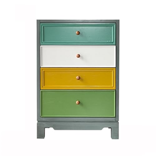 huanglyc-232 Kommode für Schlafzimmer- Bunte Schubladenkommode – Schubladenkommode aus Holz – Organizer und Aufbewahrungsschrank for Flur – Eingangsbereich oder Wohnzimmer Kommode(60 * 40 * 88cm) von huanglyc-232