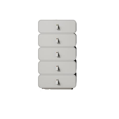 huanglyc-232 Kommode für Schlafzimmer- Kommode, Aufbewahrungsschrank, Holz-Schlafzimmer-Aufbewahrungsschrank, Schrankeinheit for Schlafzimmer, Wohnzimmer Kommode(Light Grey,60 * 40 * 118cm) von huanglyc-232