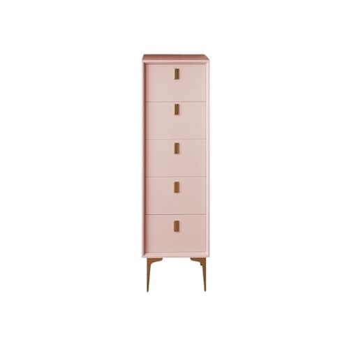 huanglyc-232 Kommode für Schlafzimmer- Kommode for Schlafzimmer, Moderne Aufbewahrungstruhe an der Wand, extrem schmaler Organizer aus Holz Kommode(Pink-A) von huanglyc-232
