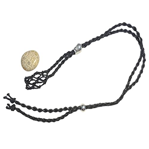 Leere Steinhalter Halskette,Kristall Kettenhalter Steinschnüre Kettenhalter Käfig | Anhänger Steinhalter Ersatz handgewebte Kette Schnur mit Schädel Kopf verstellbar Huiba Leere Steinhalter Halskette,Kristall Kettenhalter Steinschnüre Kettenhalter Käfig | Anhänger Steinhalter Ersatz handgewebte Kette Schnur mit Schädel Kopf verstellbar Huiba von huiba