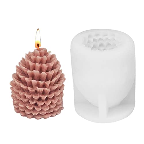 huiba 5 Kerzenform - Kreative Simulation Silikonform | Backwerkzeug für Fondant Seife Schimmel Geschenk von huiba
