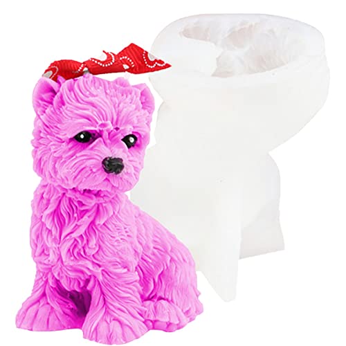 huiba 5 Silikonseifenformen Hund 3D, Harzform für Epoxidguss | Cute Dog Puppy Gips Zementharz Handgemachte Seifenformen Kerzenzubehör Dekorationen huiba 5 Silikonseifenformen Hund 3D, Harzform für Epoxidguss | Cute Dog Puppy Gips Zementharz Handgemachte Seifenformen Kerzenzubehör Dekorationen von huiba