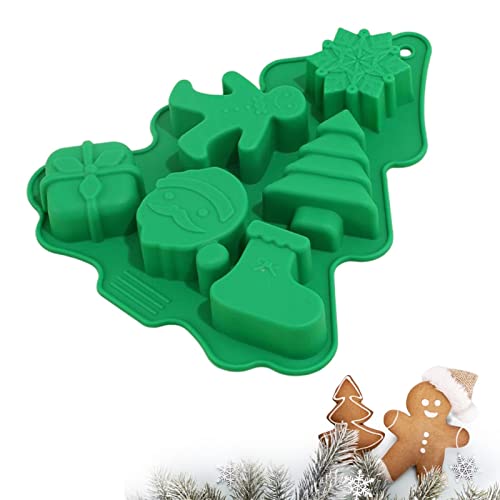 huiba Abbto Kuchenseife, Weihnachtsbaum für Fondant, Weihnachtsküche, Schokolade, Schneemann, Schneeflocke, Weihnachtsmann, Kekse von huiba