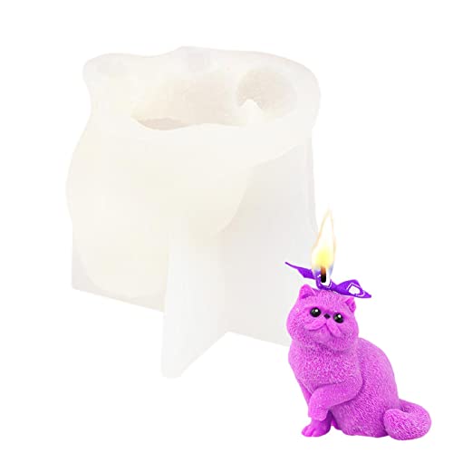 huiba Katzenseife aus Silikon, langlebige Kerzenformen mit Katzen-Design mit erhöhten Beinen, 3D-Kerzenharz, Epoxidharz, Aromatherapie-Kerzen huiba Katzenseife aus Silikon, langlebige Kerzenformen mit Katzen-Design mit erhöhten Beinen, 3D-Kerzenharz, Epoxidharz, Aromatherapie-Kerzen von huiba