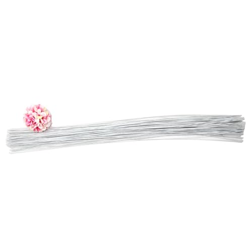 humyeam Blumendraht, 26 Gauge, Weiß, Floristendraht, 38,1 cm, zum Basteln, für Blumensträuße, zur Kranzherstellung, für Blumenarrangements, 120 Stück humyeam Blumendraht, 26 Gauge, Weiß, Floristendraht, 38,1 cm, zum Basteln, für Blumensträuße, zur Kranzherstellung, für Blumenarrangements, 120 Stück von humyeam