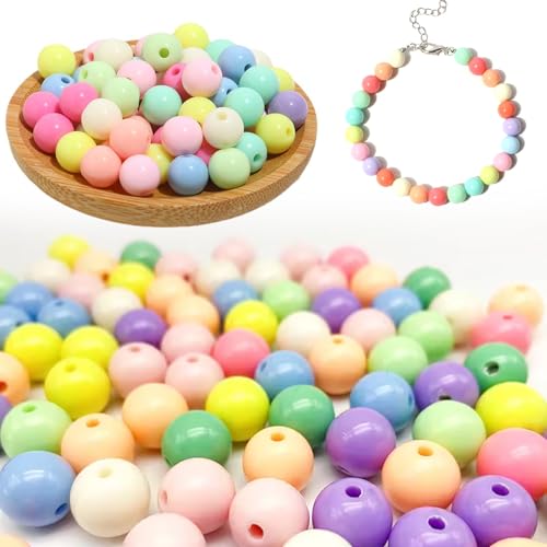 Huotflame Acryl Perlen Set 10mm – Bunte matte Perlen zum Auffädeln, perlenset für Armbänder, DIY Schmuckherstellung, Beads für Kinder & Erwachsene – 300 Stück Kunststoff Perlen in Muggelsteine Stil Huotflame Acryl Perlen Set 10mm – Bunte matte Perlen zum Auffädeln, perlenset für Armbänder, DIY Schmuckherstellung, Beads für Kinder & Erwachsene – 300 Stück Kunststoff Perlen in Muggelsteine Stil von huoflame