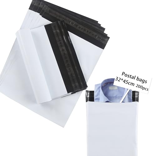 huruirui 200Stück/32x45cm Versandtaschen Plastik Versandbeutel Blickdicht Selbstklebend Versandtaschen Warensendung Versandtüten für Kleidung Logistikverpackungen Transport Verpackungskarton huruirui 200Stück/32x45cm Versandtaschen Plastik Versandbeutel Blickdicht Selbstklebend Versandtaschen Warensendung Versandtüten für Kleidung Logistikverpackungen Transport Verpackungskarton von huruirui