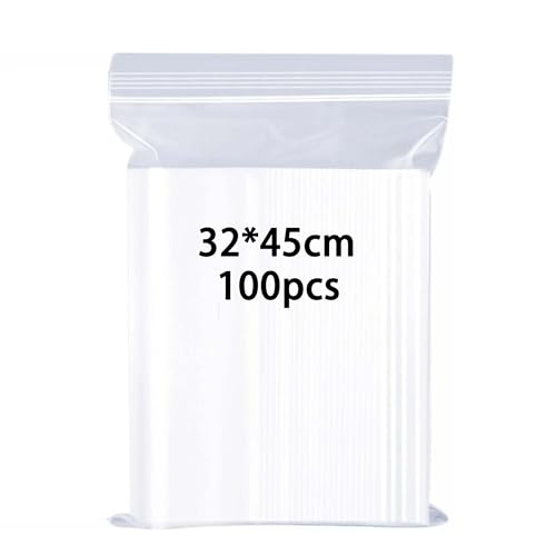 huruirui Druckverschlussbeutel 32X45cm Wiederverschließbare Beutel Durchsichtige A4 Großen Zipper Beutel Plastikbeutel Verschlussbeutel Wasserdichter Büro Kleidung Reisen Aufbewahrung 100Stück 100μm huruirui Druckverschlussbeutel 32X45cm Wiederverschließbare Beutel Durchsichtige A4 Großen Zipper Beutel Plastikbeutel Verschlussbeutel Wasserdichter Büro Kleidung Reisen Aufbewahrung 100Stück 100μm von huruirui
