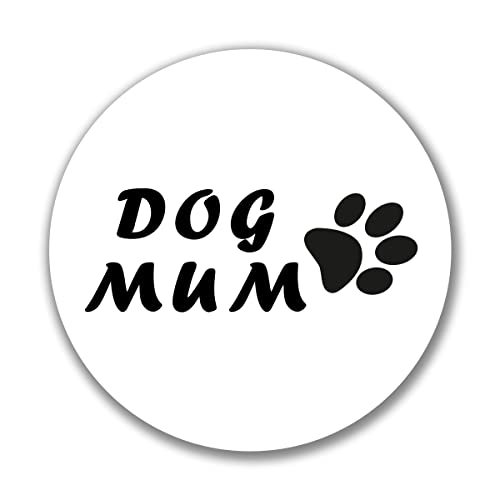 Huuraa Aufkleber Dog Mum Tapse Sticker 10cm mit Motiv für alle Hundemenschen Geschenk Idee für Freunde und Familie von huuraa