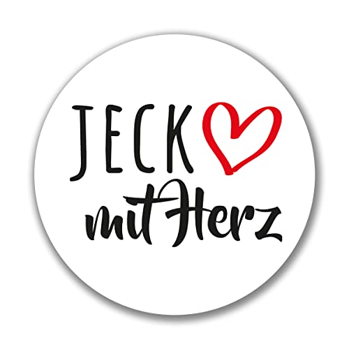 Huuraa Aufkleber Jeck mit Herz Sticker 10cm mit Motiv für die tollsten Menschen Geschenk Idee für Freunde und Familie von huuraa