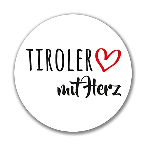 Huuraa Aufkleber Tiroler mit Herz Sticker 10cm mit Motiv für die tollsten Menschen Geschenk Idee für Freunde und Familie von huuraa