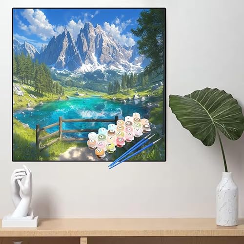 Malen Nach Zahlen Berg Malen Nach Zahlen Erwachsene See Painting by Numbers Adult,DIY Handgemalt Ölgemälde set Mit Pinsel/Acrylpigment,Farbe Leinwand Bastelset für Home Dekor Geschenke 90x90cm YL722 Malen Nach Zahlen Berg Malen Nach Zahlen Erwachsene See Painting by Numbers Adult,DIY Handgemalt Ölgemälde set Mit Pinsel/Acrylpigment,Farbe Leinwand Bastelset für Home Dekor Geschenke 90x90cm YL722 von huuyaofaa
