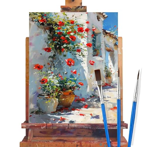 Malen Nach Zahlen Erwachsene Santorini,Landschaft Malen Nach Zahlen DIY set Handgemalt Ölgemälde,Mit Pinseln und Acrylfarbe,Bastelset Erwachsene Frauen für Geschenke und Home Wand Dekor 60x90cm K10 Malen Nach Zahlen Erwachsene Santorini,Landschaft Malen Nach Zahlen DIY set Handgemalt Ölgemälde,Mit Pinseln und Acrylfarbe,Bastelset Erwachsene Frauen für Geschenke und Home Wand Dekor 60x90cm K10 von huuyaofaa