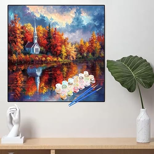 Malen Nach Zahlen Herbst Malen Nach Zahlen Erwachsene Baum Painting by Numbers Adult,DIY Handgemalt Ölgemälde set Mit Pinsel/Acrylpigment,Farbe Leinwand Bastelset,Home Dekor Geschenke 30x30cm YL663 Malen Nach Zahlen Herbst Malen Nach Zahlen Erwachsene Baum Painting by Numbers Adult,DIY Handgemalt Ölgemälde set Mit Pinsel/Acrylpigment,Farbe Leinwand Bastelset,Home Dekor Geschenke 30x30cm YL663 von huuyaofaa