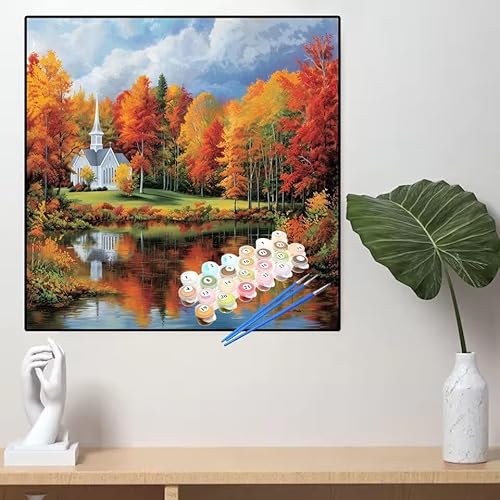 Malen Nach Zahlen Herbst Malen Nach Zahlen Erwachsene See Painting by Numbers Adult,DIY Handgemalt Ölgemälde set Mit Pinsel/Acrylpigment,Farbe Leinwand Bastelset für Home Dekor Geschenke 40x40cm YL658 Malen Nach Zahlen Herbst Malen Nach Zahlen Erwachsene See Painting by Numbers Adult,DIY Handgemalt Ölgemälde set Mit Pinsel/Acrylpigment,Farbe Leinwand Bastelset für Home Dekor Geschenke 40x40cm YL658 von huuyaofaa