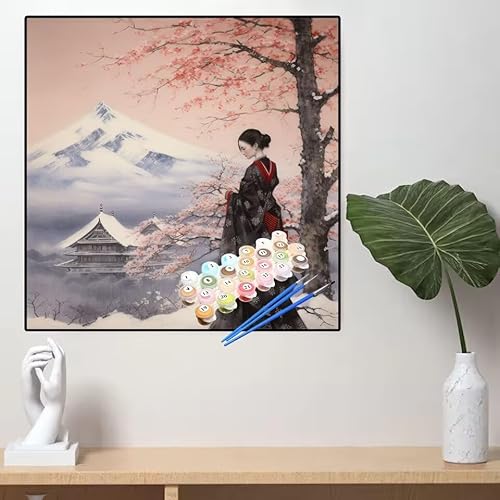 Malen Nach Zahlen Japan Malen Nach Zahlen Erwachsene Frau Painting by Numbers Adult,DIY Handgemalt Ölgemälde set Mit Pinsel/Acrylpigment,Farbe Leinwand Bastelset für Home Dekor Geschenke 40x40cm YL688 Malen Nach Zahlen Japan Malen Nach Zahlen Erwachsene Frau Painting by Numbers Adult,DIY Handgemalt Ölgemälde set Mit Pinsel/Acrylpigment,Farbe Leinwand Bastelset für Home Dekor Geschenke 40x40cm YL688 von huuyaofaa