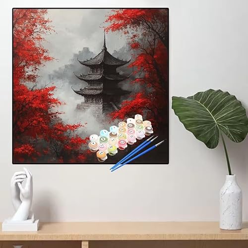 Malen Nach Zahlen Japan Malen Nach Zahlen Erwachsene Schloss Painting by Numbers Adult,DIY Handgemalt Ölgemälde set Mit Pinsel/Acrylpigment,Farbe Leinwand Bastelset,Home Dekor Geschenke 40x40cm YL672 Malen Nach Zahlen Japan Malen Nach Zahlen Erwachsene Schloss Painting by Numbers Adult,DIY Handgemalt Ölgemälde set Mit Pinsel/Acrylpigment,Farbe Leinwand Bastelset,Home Dekor Geschenke 40x40cm YL672 von huuyaofaa