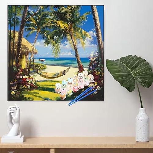 Malen Nach Zahlen Strand Malen Nach Zahlen Erwachsene Baum Painting by Numbers Adult,DIY Handgemalt Ölgemälde set Mit Pinsel/Acrylpigment,Farbe Leinwand Bastelset,Home Dekor Geschenke 90x90cm YL715 Malen Nach Zahlen Strand Malen Nach Zahlen Erwachsene Baum Painting by Numbers Adult,DIY Handgemalt Ölgemälde set Mit Pinsel/Acrylpigment,Farbe Leinwand Bastelset,Home Dekor Geschenke 90x90cm YL715 von huuyaofaa
